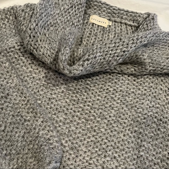 Dreamers | Oversized Chunky Knit Sweater | Light Grey | Size M/L - Picture 5 of 6